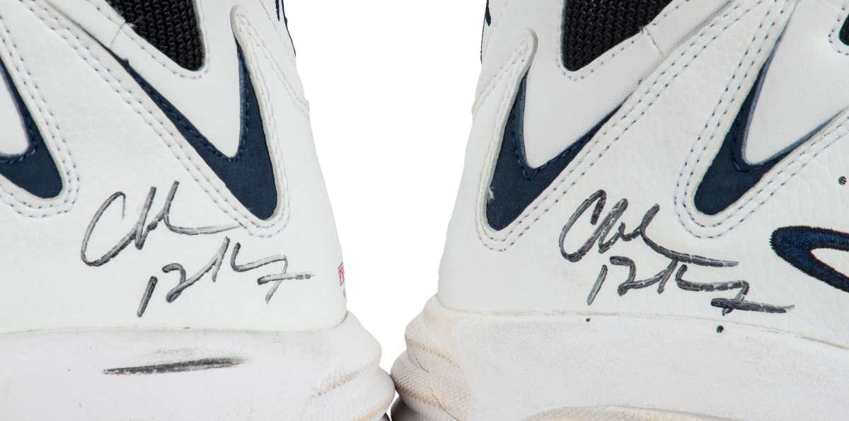 
Rockets Charles Barkley Signed 1996-97 Game Used Nike Air CB4 Shoes PSA & Mears