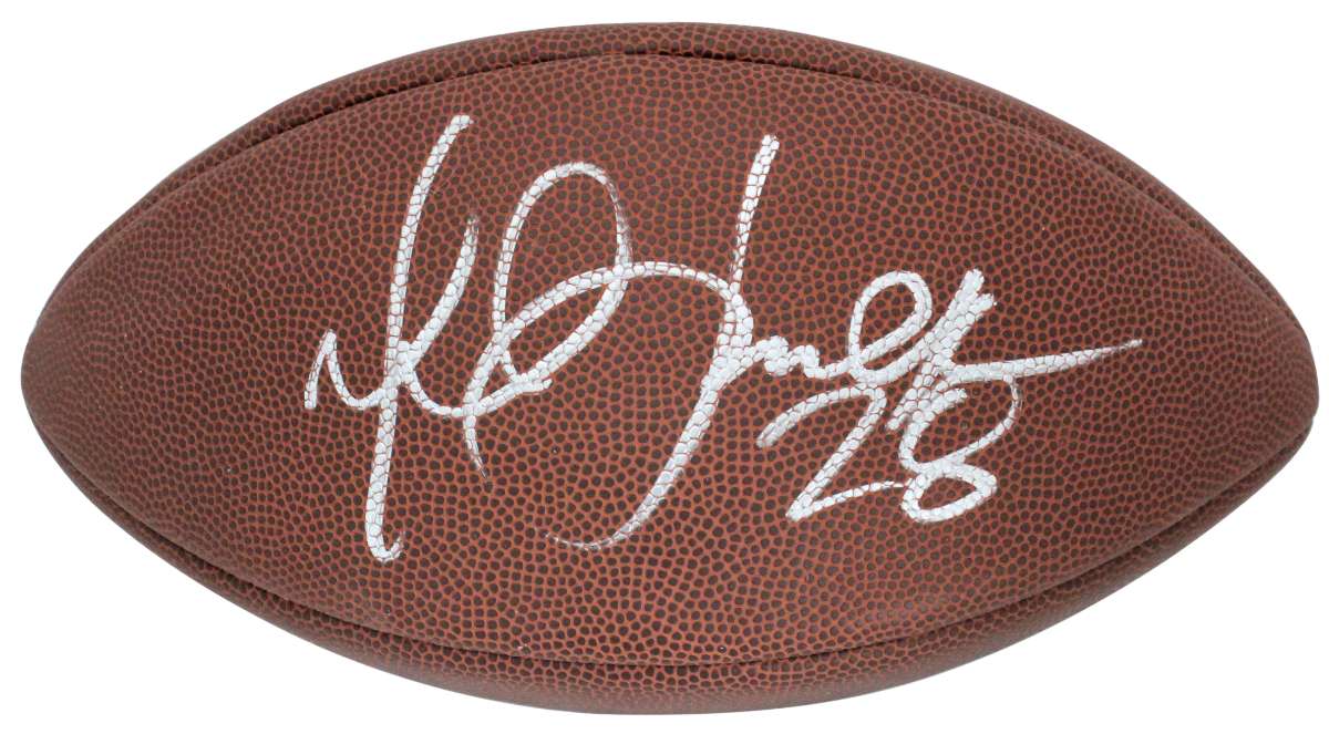 
Rams Marshall Faulk Authentic Signed Super Grip Nfl Football BAS Witnessed