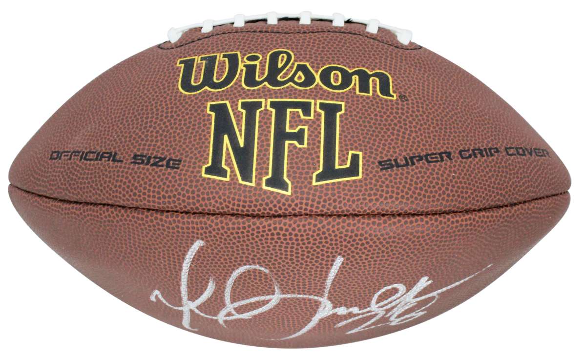 
Rams Marshall Faulk Authentic Signed Super Grip Nfl Football BAS Witnessed