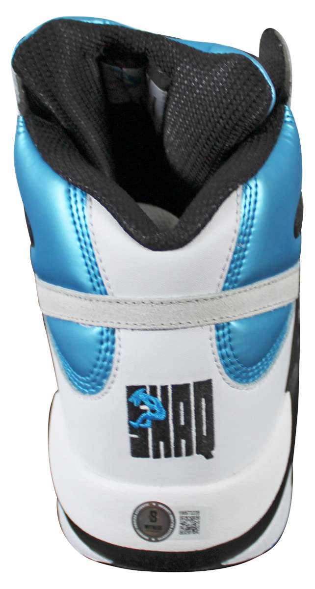 
Shaquille O'Neal Signed Right Reebok Shaq Attaq Retro 2022 Magic Shoe BAS Wit