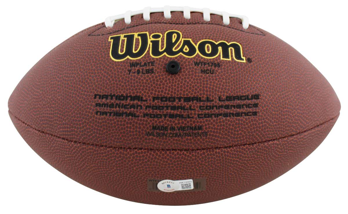 
Buccaneers Mike Alstott Authentic Signed Super Grip Nfl Football BAS Witnessed