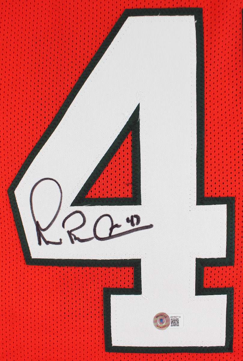 
Miami Michael Irvin Authentic Signed Orange Pro Style Jersey BAS Witnessed