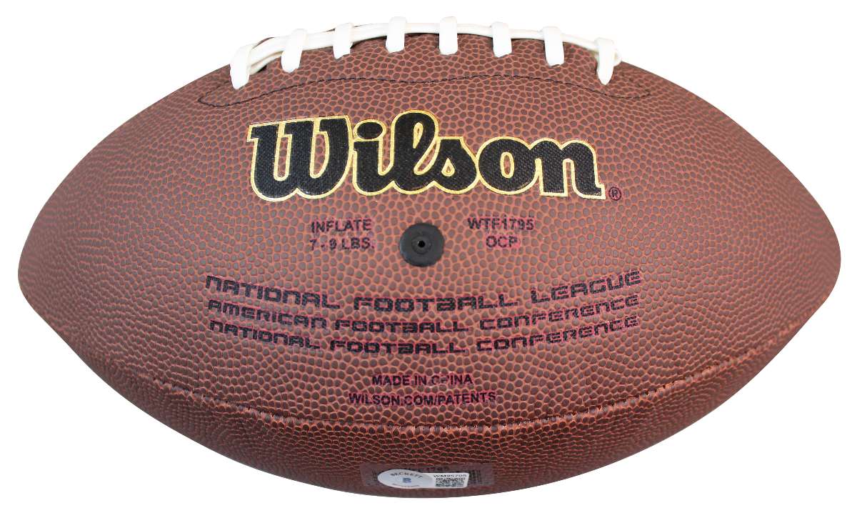 
Falcons Jamal Anderson Signed Wilson Super Grip Nfl Football BAS Witnessed