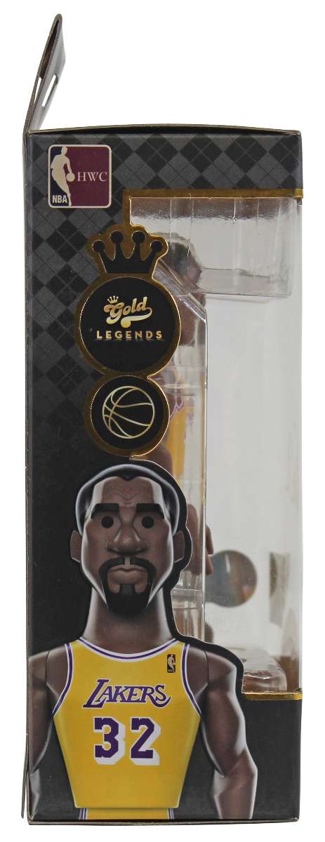 
Lakers Magic Johnson Signed Gold Legends Funko Pop Vinyl Figure BAS Witnessed
