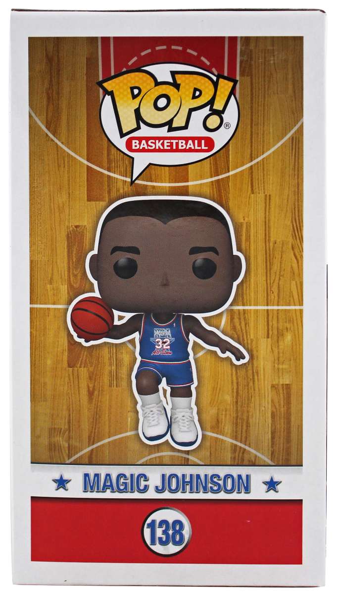 
Magic Johnson Signed 1992 ASG #138 Funko Pop Vinyl Figure w/ White Sig BAS Wit