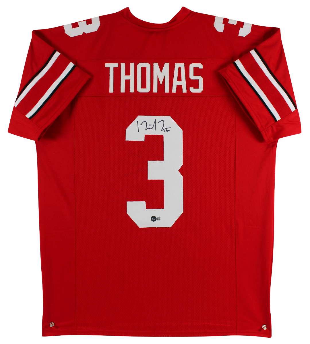 
Ohio State Michael Thomas Authentic Signed Red Pro Style Jersey BAS Witnessed