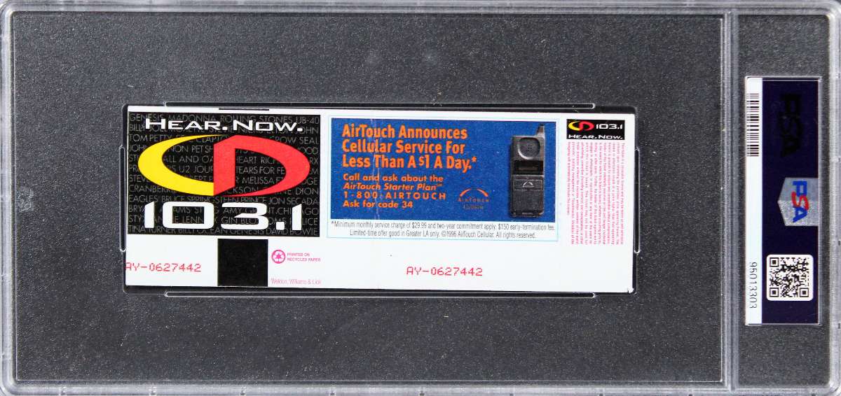 
Shaquille O'Neal & Steve Nash Signed 11/1/96 Full Ticket Stub Auto 10 PSA Slab 1