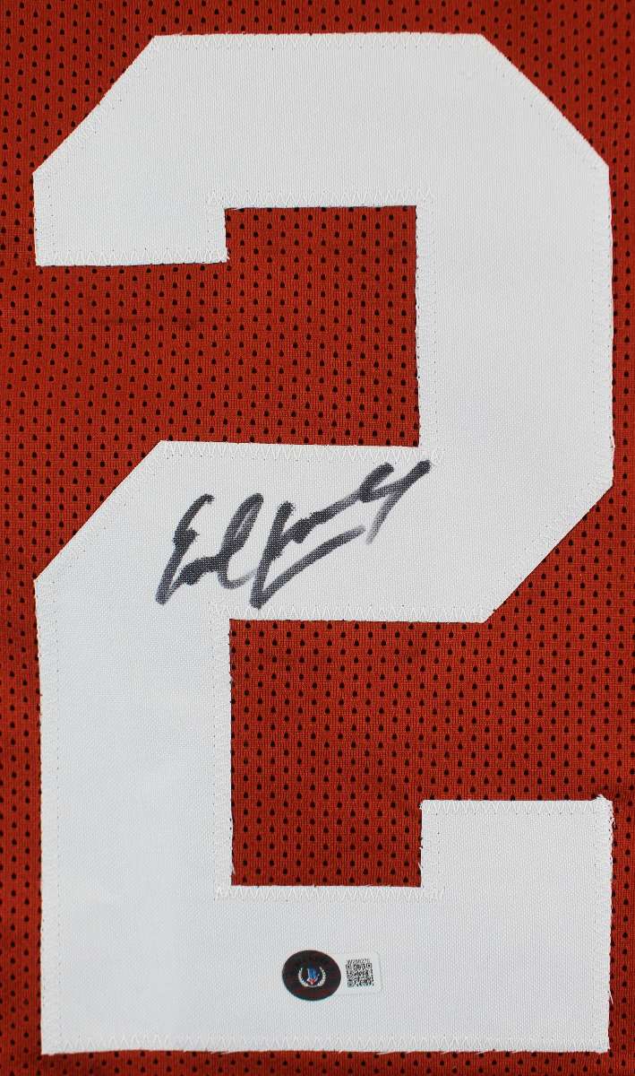 
Texas Earl Campbell Authentic Signed Burnt Orange Pro Style Jersey BAS Witnessed