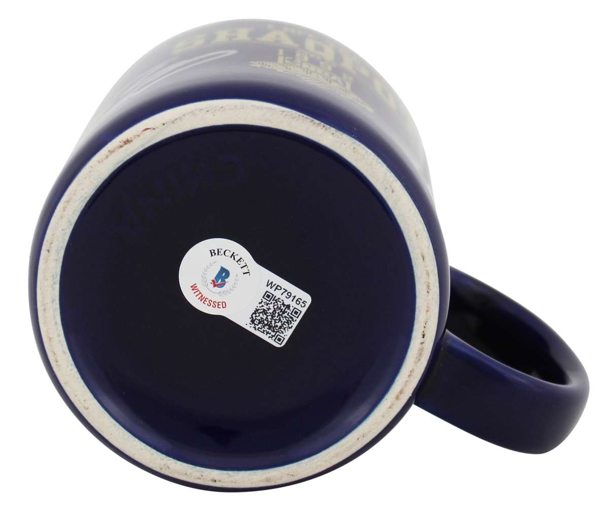 
Magic Shaquille O'Neal Signed Shaqpot 1992 NBA Draft Coffee Mug BAS Wit #WP79165