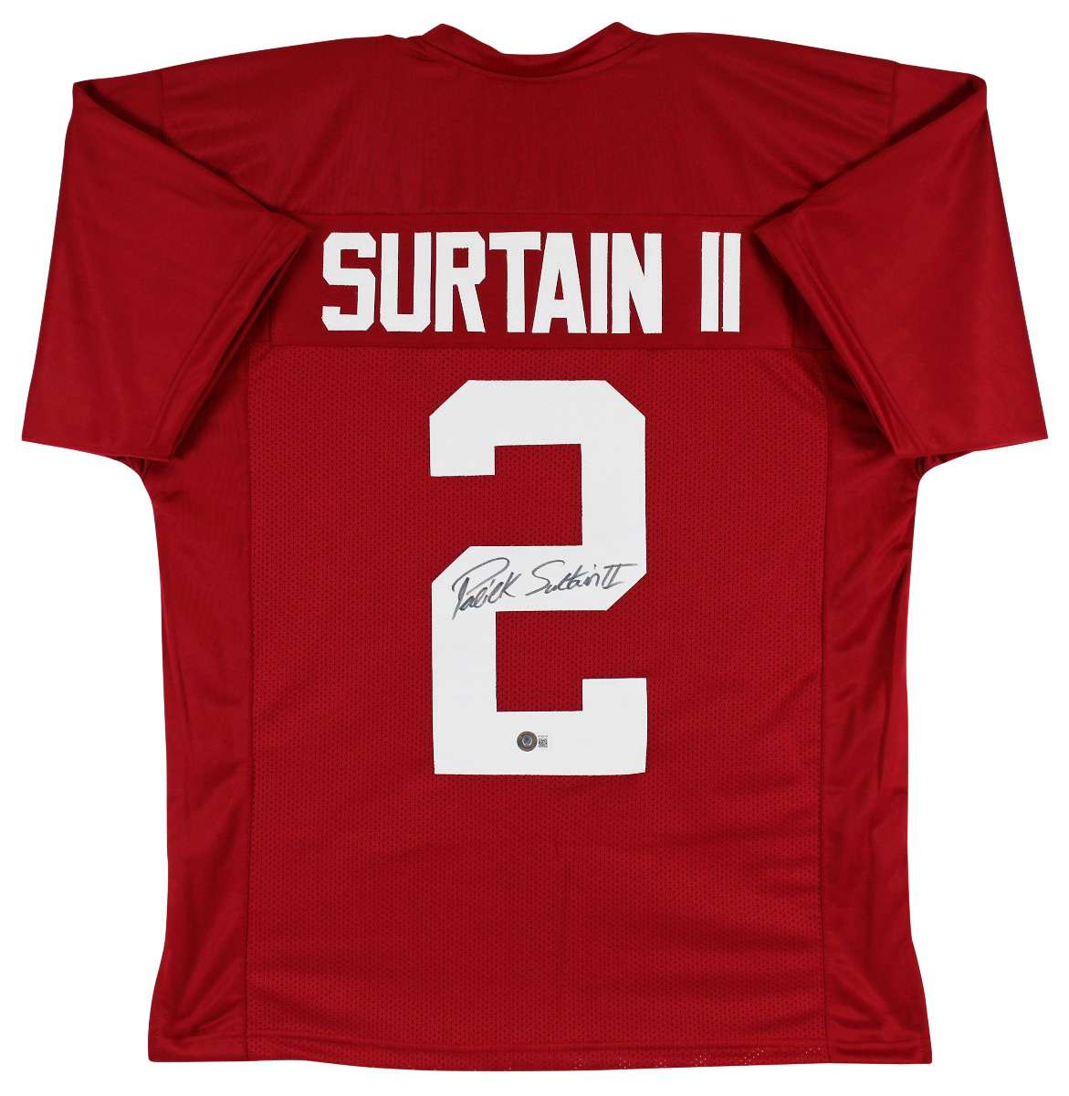 
Alabama Patrick Surtain II Authentic Signed Maroon Pro Style Jersey BAS Witness