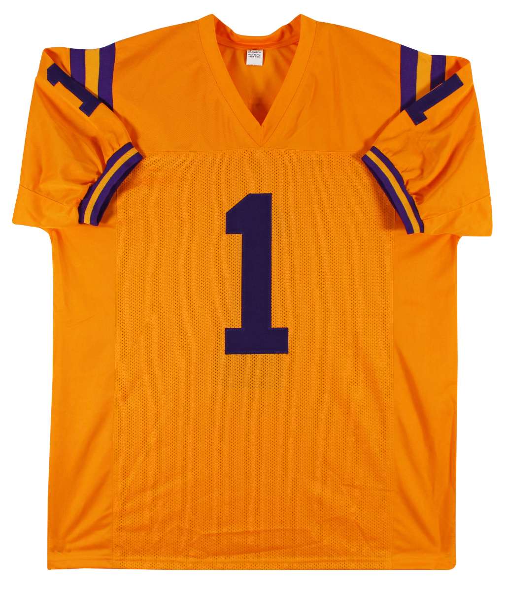 
LSU Kayshon Boutte Authentic Signed Yellow Pro Style Jersey Autographed BAS