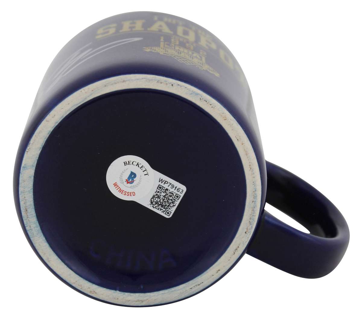 
Magic Shaquille O'Neal Signed Shaqpot 1992 NBA Draft Coffee Mug BAS Wit #WP79163