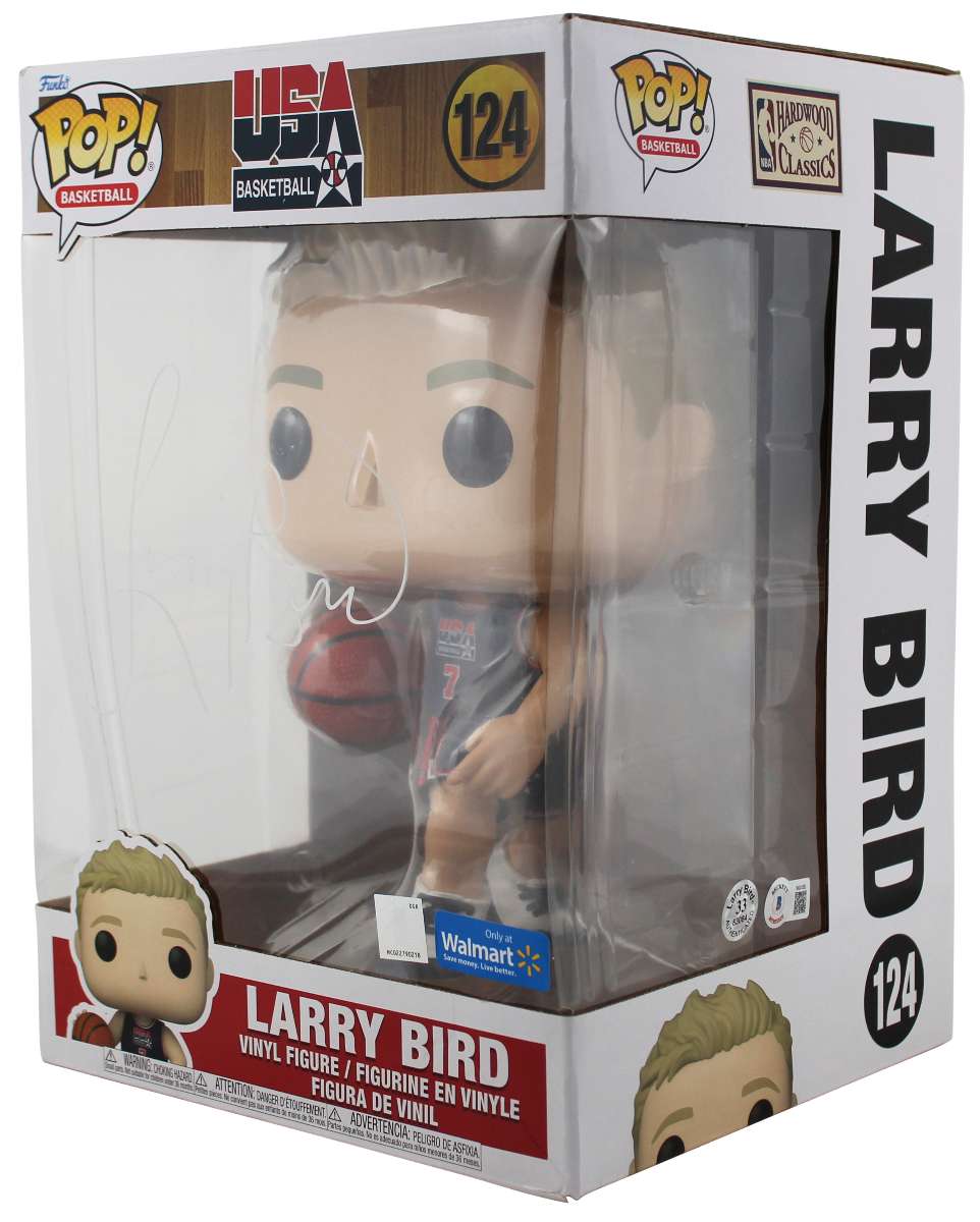 
Larry Bird Signed 10 Inch USA Basketball #124 Funko Pop Vinyl Figure BAS Witness