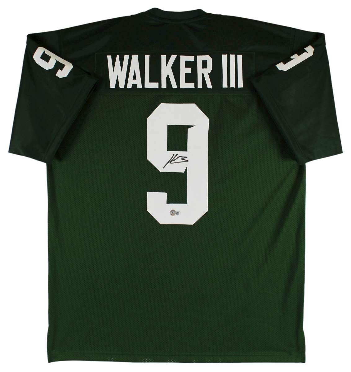 
Michigan State Kenneth Walker III Signed Green Pro Style Jersey BAS Witnessed
