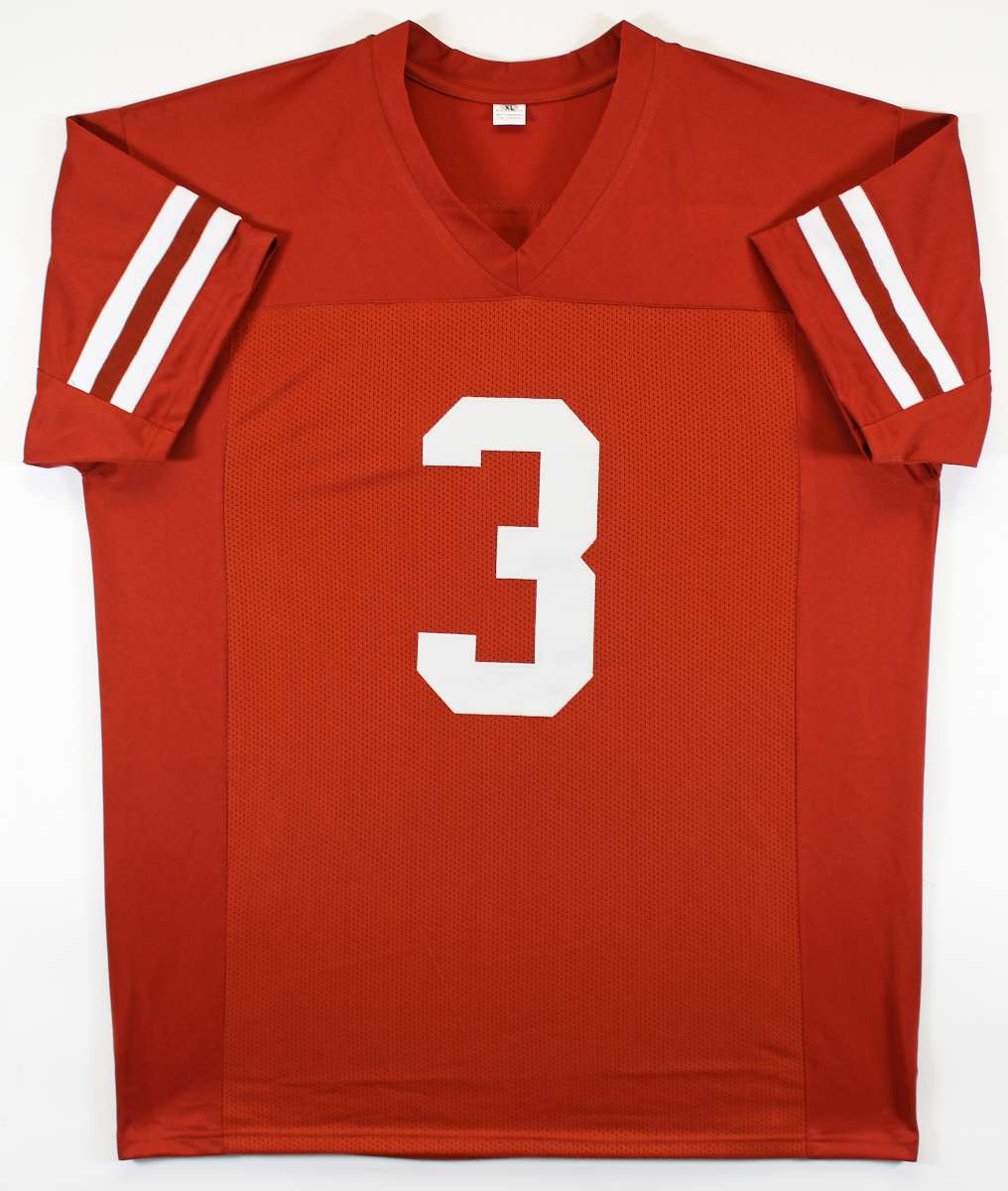 
Texas Quinn Ewers Authentic Signed Burnt Orange Pro Style Jersey BAS Witnessed