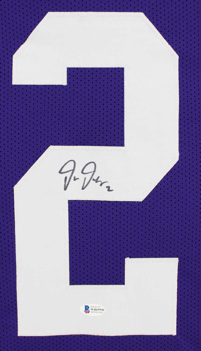 
LSU Justin Jefferson Authentic Signed Purple Jersey Autographed BAS Witnessed