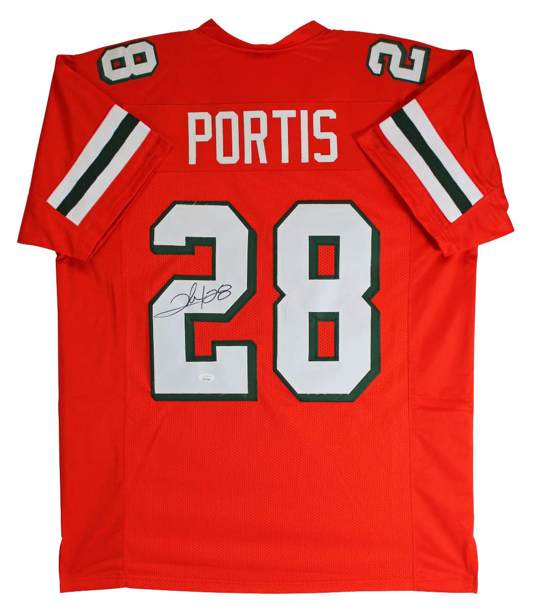 
Miami Clinton Portis Signed Orange Pro Style Jersey Autographed JSA Witnessed