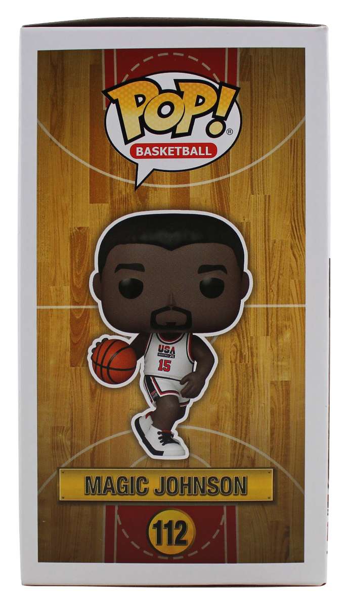 
Lakers Magic Johnson Authentic Signed Funko Pop Vinyl Figure w/ Red Sig BAS Wit