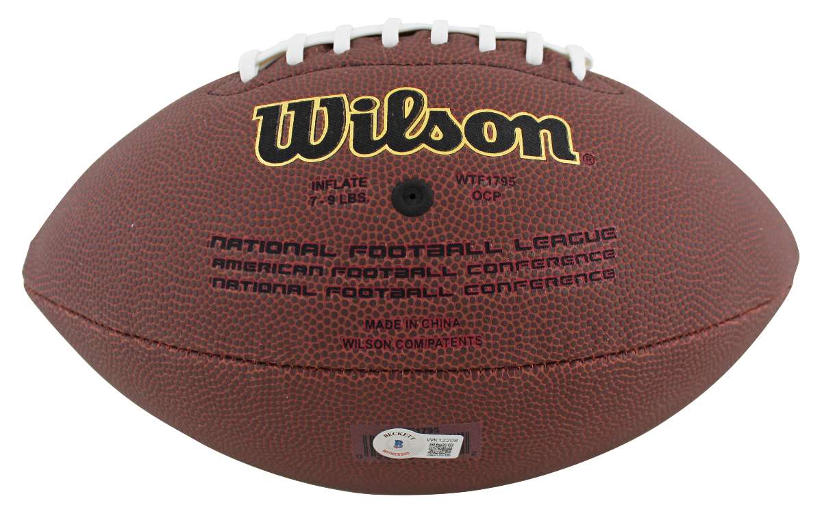 
Rams Sony Michel Authentic Signed Wilson Super Grip Nfl Football BAS Witness