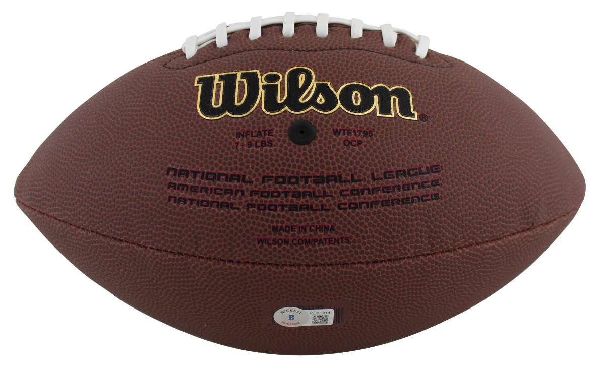 
Texans Stefon Diggs Authentic Signed Wilson Super Grip Nfl Football BAS Witness