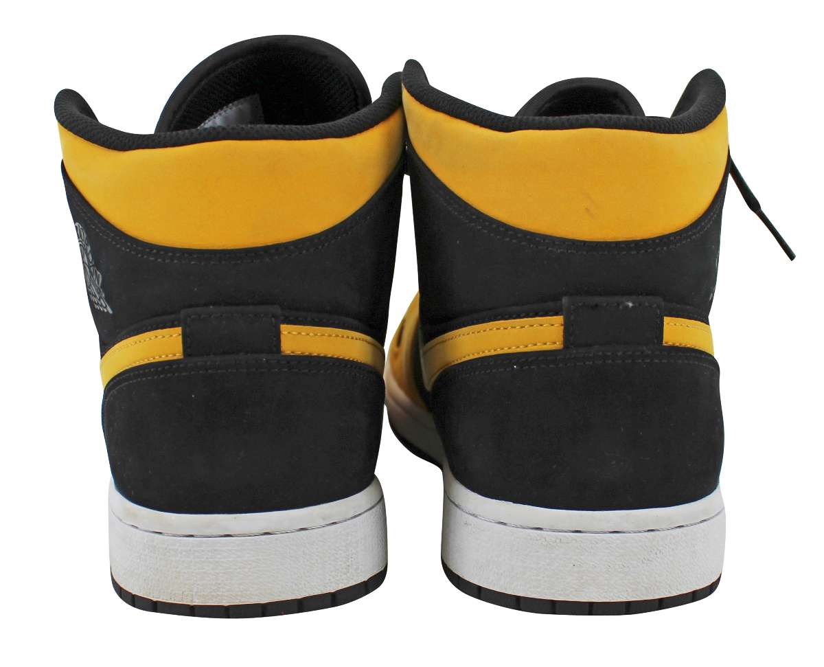 
Lakers Magic Johnson Signed 2018 Nike Air Jordan 1 Mid Size 10 Shoes w/ Box BAS