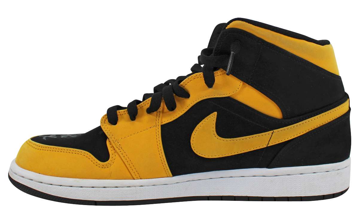 
Lakers Magic Johnson Signed 2018 Nike Air Jordan 1 Mid Size 10 Shoes w/ Box BAS