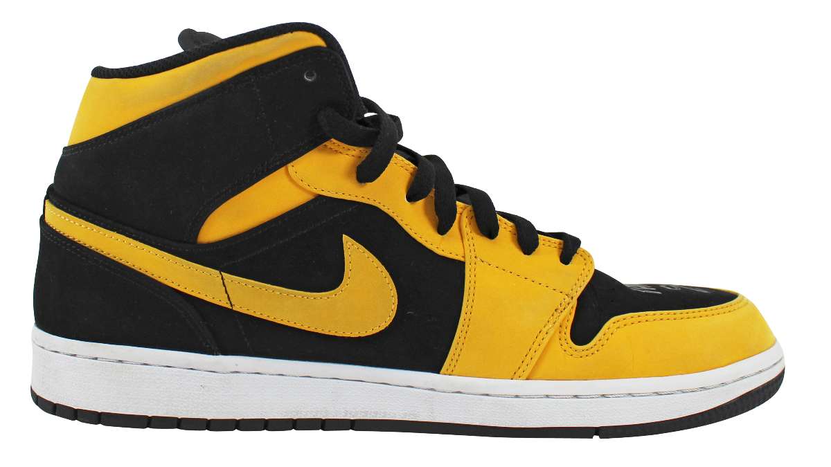 
Lakers Magic Johnson Signed 2018 Nike Air Jordan 1 Mid Size 10 Shoes w/ Box BAS