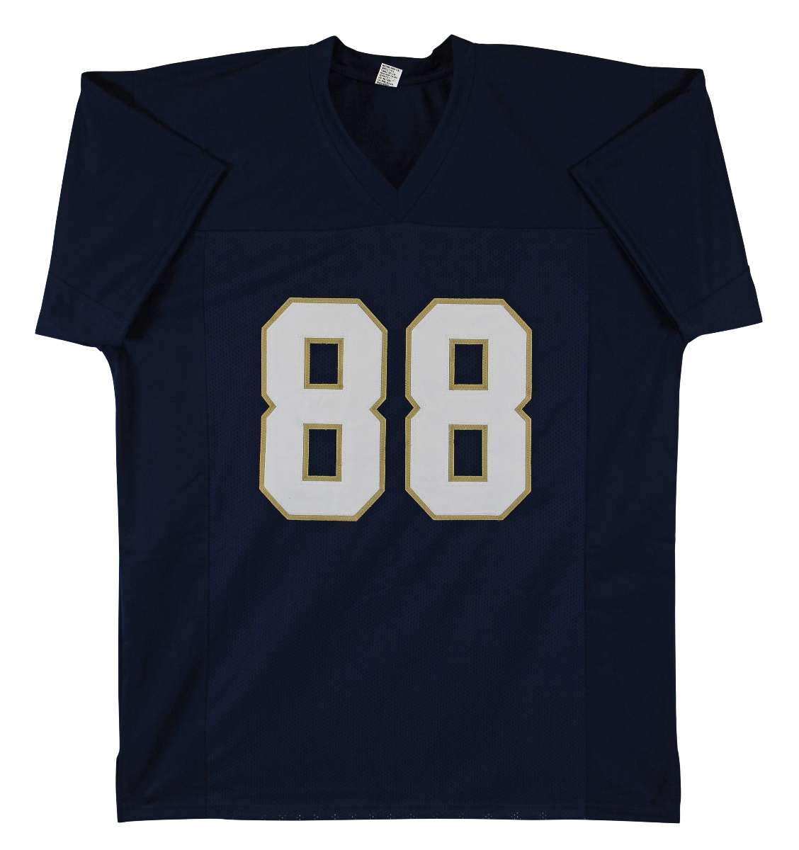
Notre Dame Lou Holtz Authentic Signed Navy Blue Pro Style Jersey BAS Witnessed