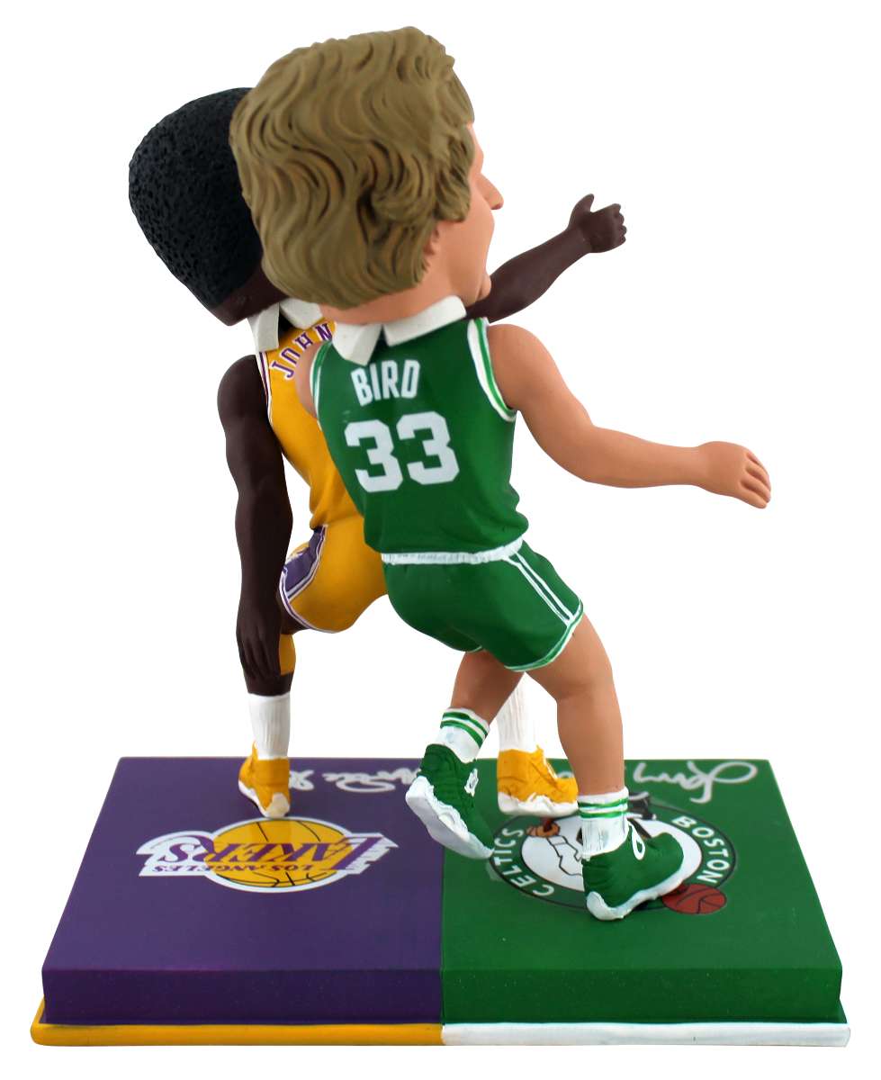 
Magic Johnson & Larry Bird Signed One on One Exclusive NBA Bobblehead Duo BAS