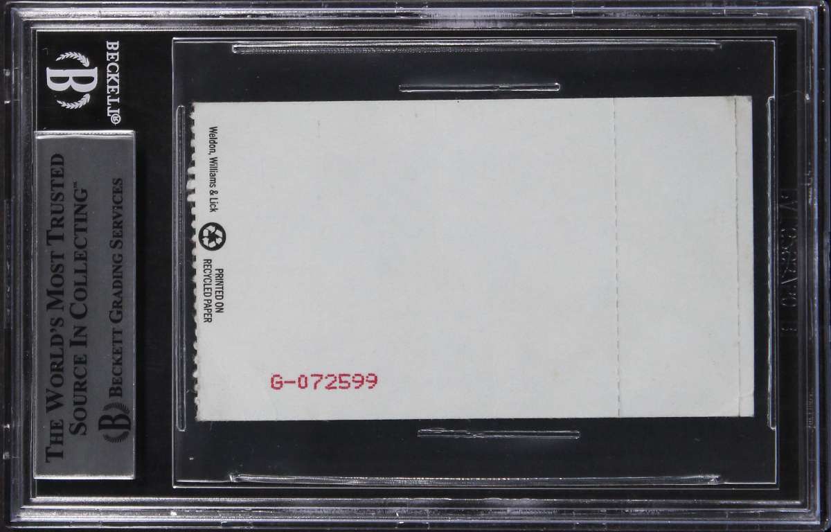 
Magic Johnson Signed NBA Coaching Debut Bucks Vs. Lakers Ticket Stub BAS Slabbed