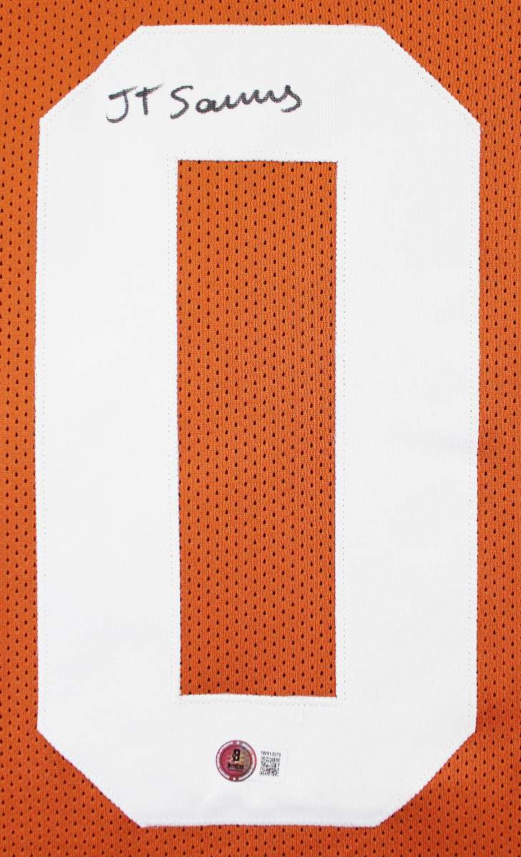 
Texas Ja'Tavion Sanders Signed Burnt Orange Pro Style Jersey BAS Witnessed