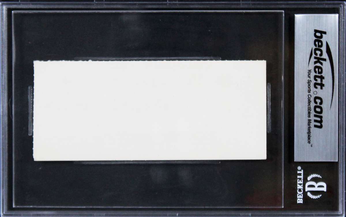 
Magic Johnson Larry Bird Signed 1979 NCAA Finals Ticket Grade 7 Auto 10 BAS Slab