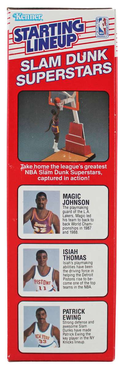
Lakers Magic Johnson Signed 1989 Starting Lineup Slam Dunk Superstars BAS Wit