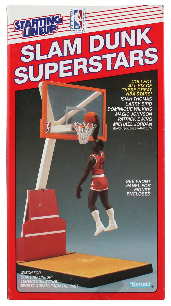 
Lakers Magic Johnson Signed 1989 Starting Lineup Slam Dunk Superstars BAS Wit