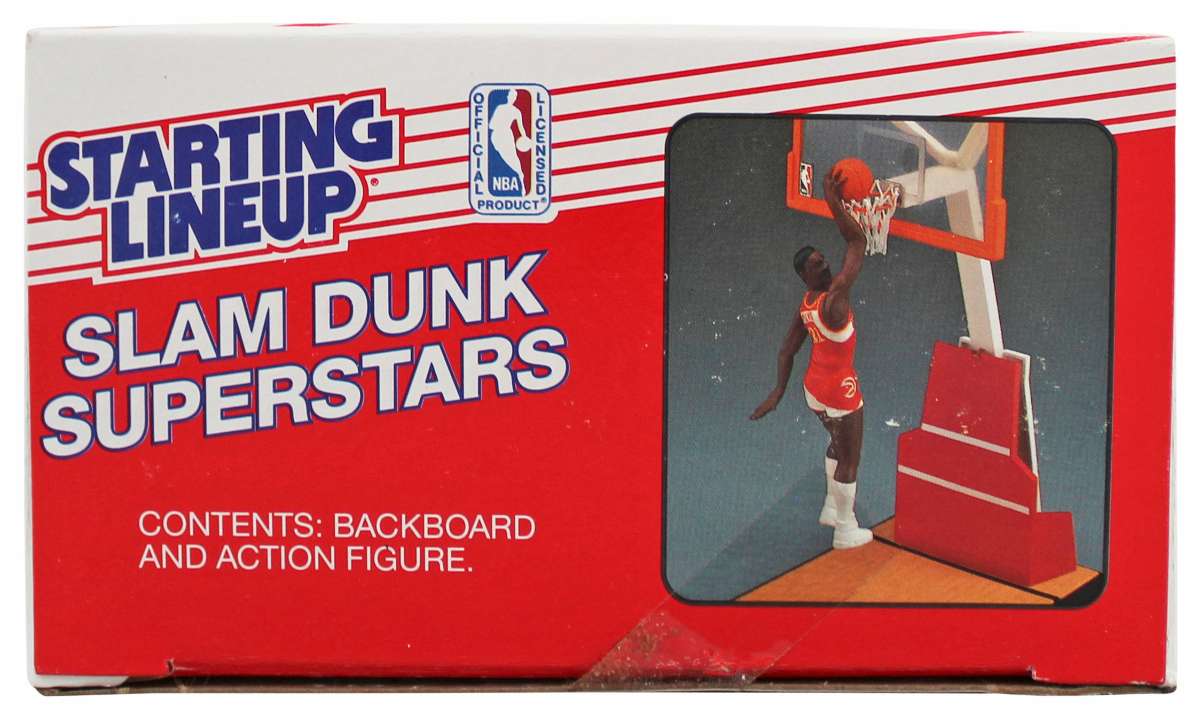 
Lakers Magic Johnson Signed 1989 Starting Lineup Slam Dunk Superstars BAS Wit