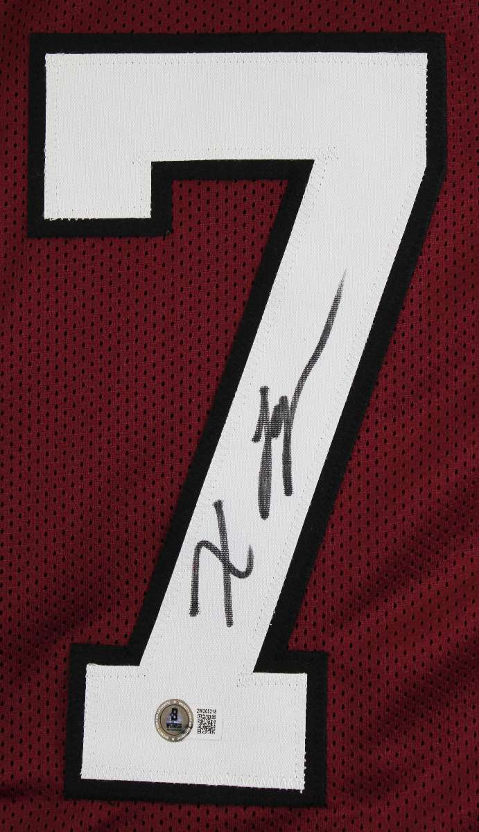 
South Carolina Xavier Legette Signed Maroon Pro Style Jersey BAS Witnessed 2