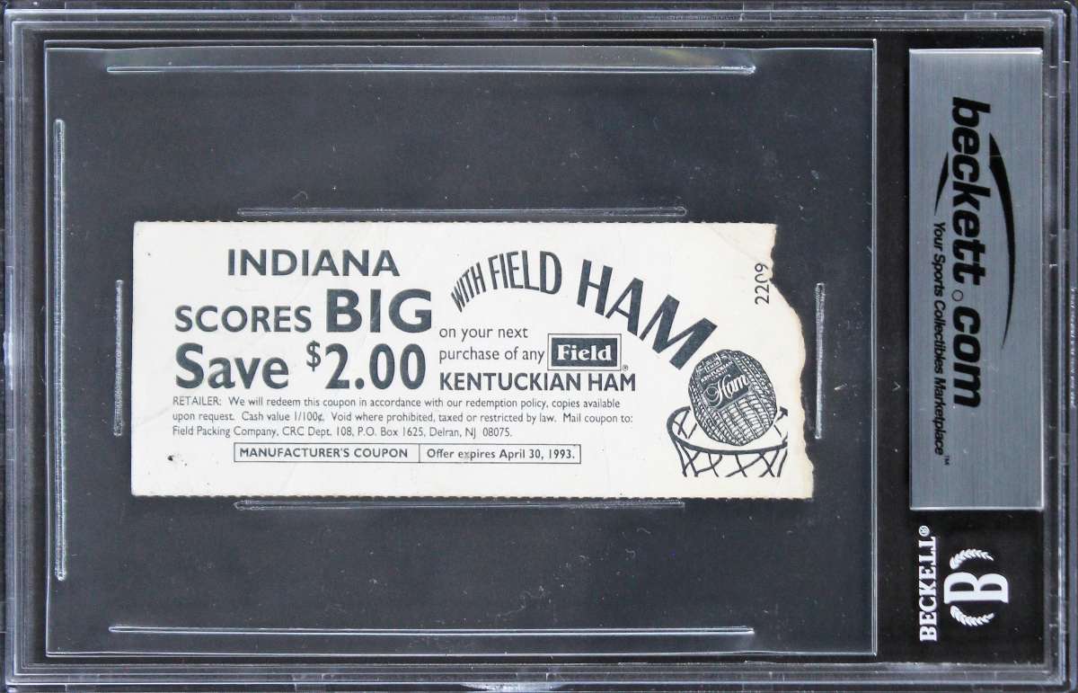 
Magic Shaquille O'Neal Signed 1993 Ticket Stub Auto Graded Gem 10! BAS Slabbed