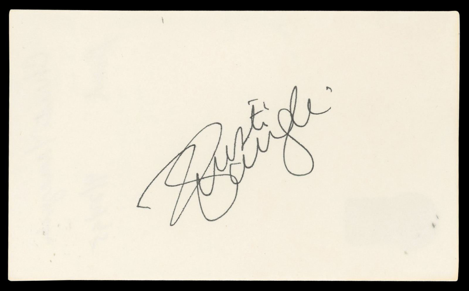 
Kristi Yamaguchi Olympics Authentic Signed 3x5 Index Card BAS #BN06491