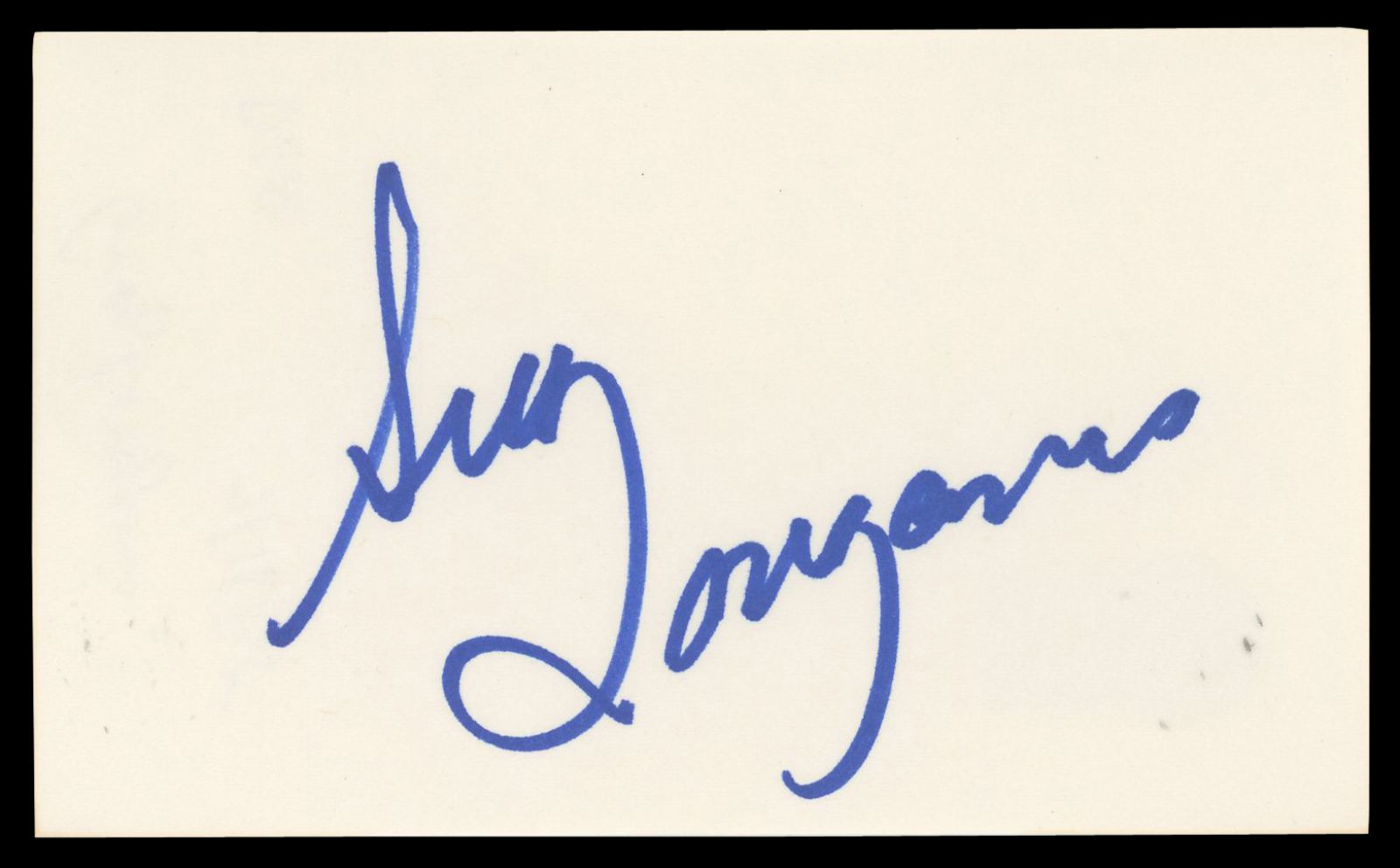 
Greg Louganis Authentic Signed 3x5 Index Card Autographed BAS #BN35209